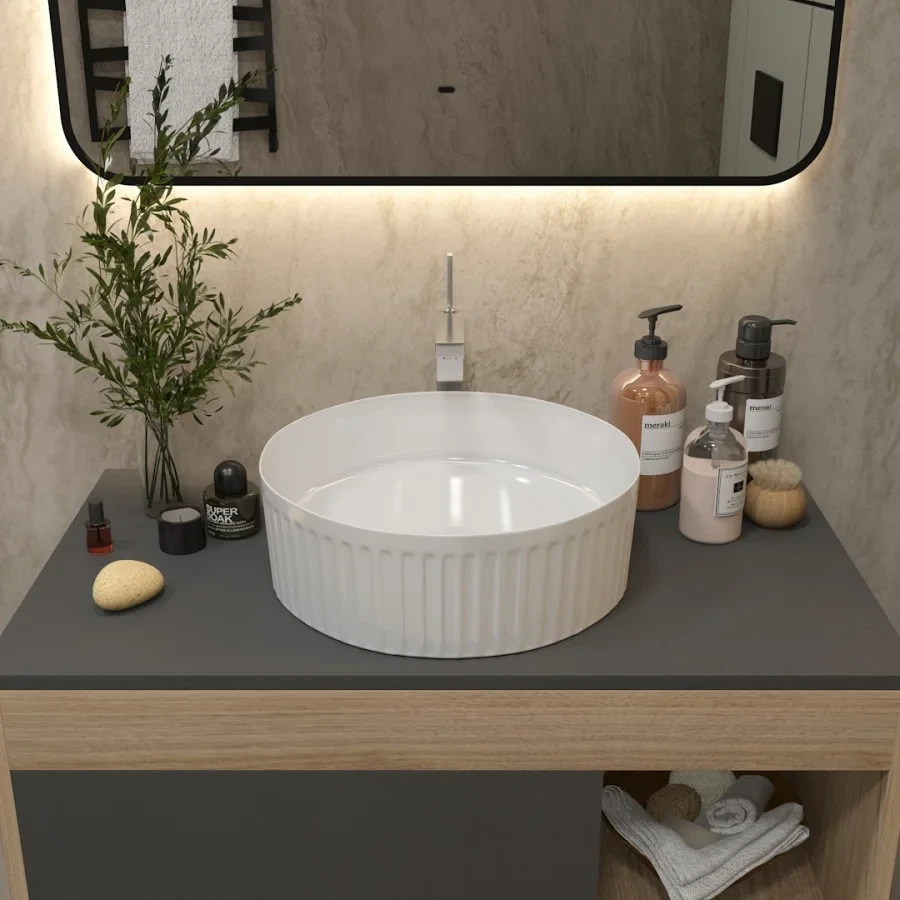 Раковина чаша Maretti RE13PD36-844, белая