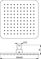 Верхний душ Ideal Standard IdealRain cube IdealRain Cube B0024AA Верхний душ Ideal Standard IdealRain cube IdealRain Cube B0024AA
