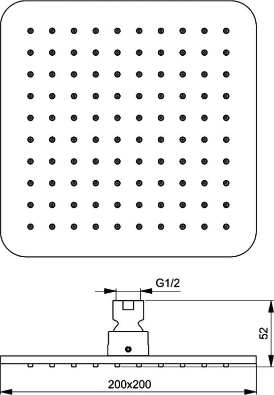 Верхний душ Ideal Standard IdealRain cube IdealRain Cube B0024AA
