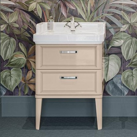 Тумба с раковиной KERAMA MARAZZI Pompei 60 с 2 ящиками, камео бежевая