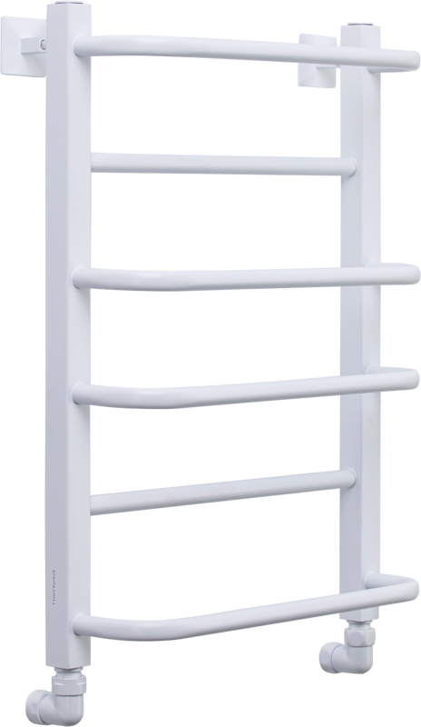 Полотенцесушитель водяной Comfysan Puro-K W-6 60х40 60x45 см, матовый белый, лесенка