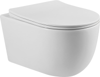 Унитаз подвесной BOND Oval F10-10 безободковый, с микролифтом