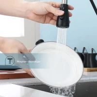 Смеситель для кухни с выдвижным изливом Splenka S203.49.06, черный Смеситель для кухни с выдвижным изливом Splenka S203.49.06, черный