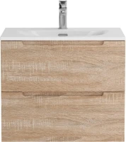 Тумба с раковиной BelBagno Etna 60 rovere bianco, раковина BB-8099-60