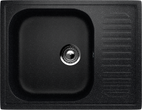 Мойка кухонная Ulgran U-202 308 черная + дозатор U-01 черный