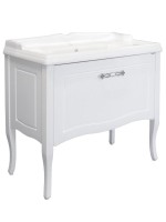 Тумба с раковиной Comforty Павия 100 напольная, белый глянец