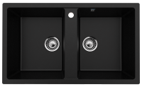 Мойка кухонная Ulgran U-708 344 ультра-черная + дозатор U-02 черный Мойка кухонная Ulgran U-708 344 ультра-черная + дозатор U-02 черный