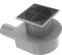 Душевой трап Boheme Smart Design 15x15 см, черный