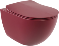 Унитаз подвесной Creavit Free FE322-11BR00E-0000 безободковый, берри