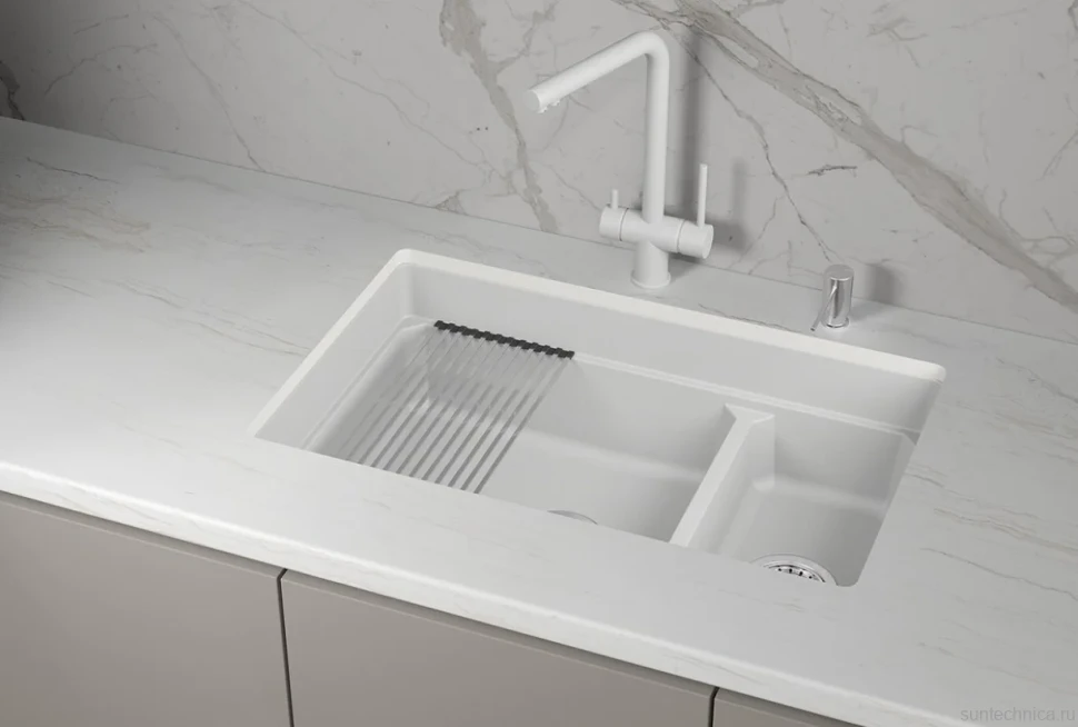 Мойка кухонная Granula Kitchen Space 7304iU арктик