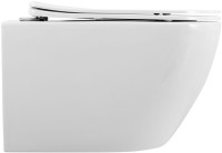 Унитаз подвесной Art&Max Sanremo AM026CHR/SC безободковый, с микролифтом, белый