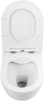 Унитаз подвесной Art&Max Sanremo AM026CHR/SC безободковый, с микролифтом, белый