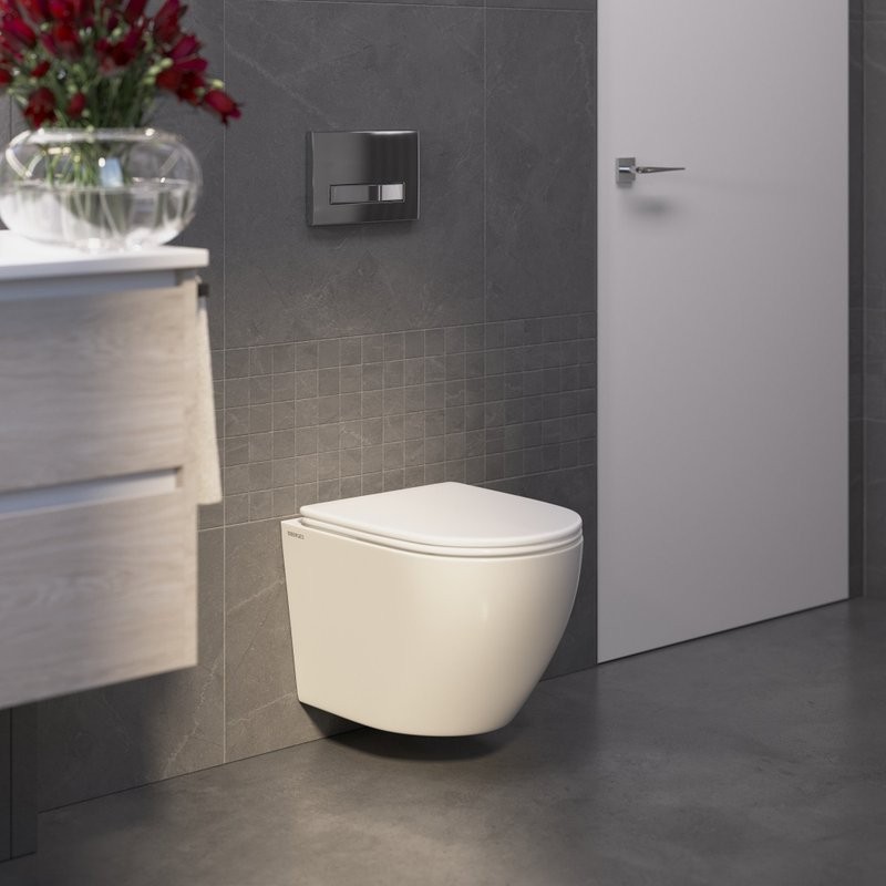 Унитаз подвесной Berges Okus Rimless 081127 белый, с микролифтом