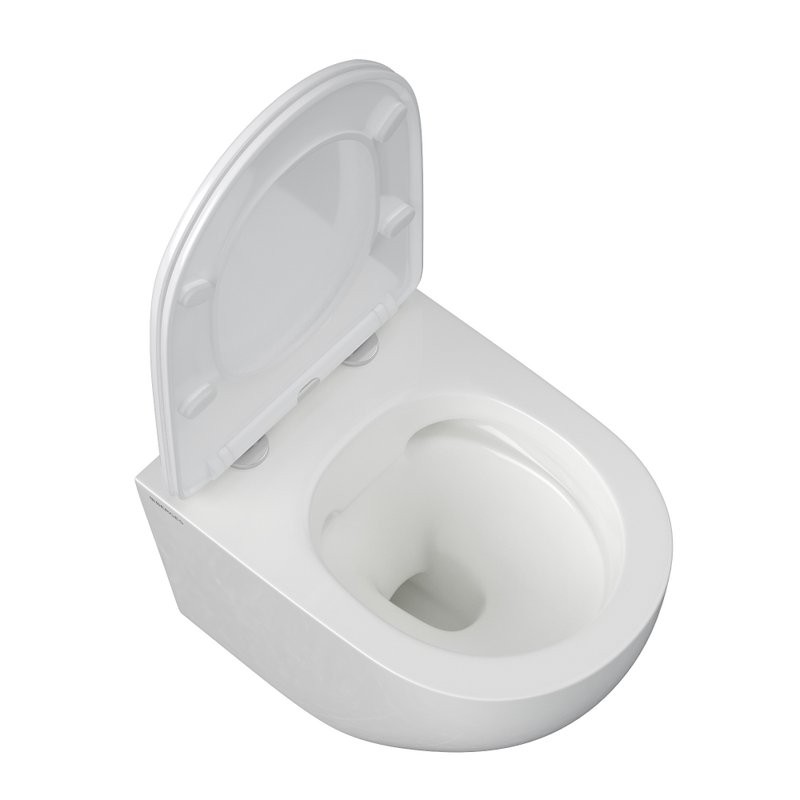 Унитаз подвесной Berges Okus Rimless 081127 белый, с микролифтом