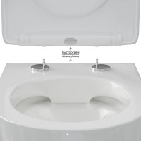 Унитаз подвесной Berges Okus Rimless 081127 белый, с микролифтом