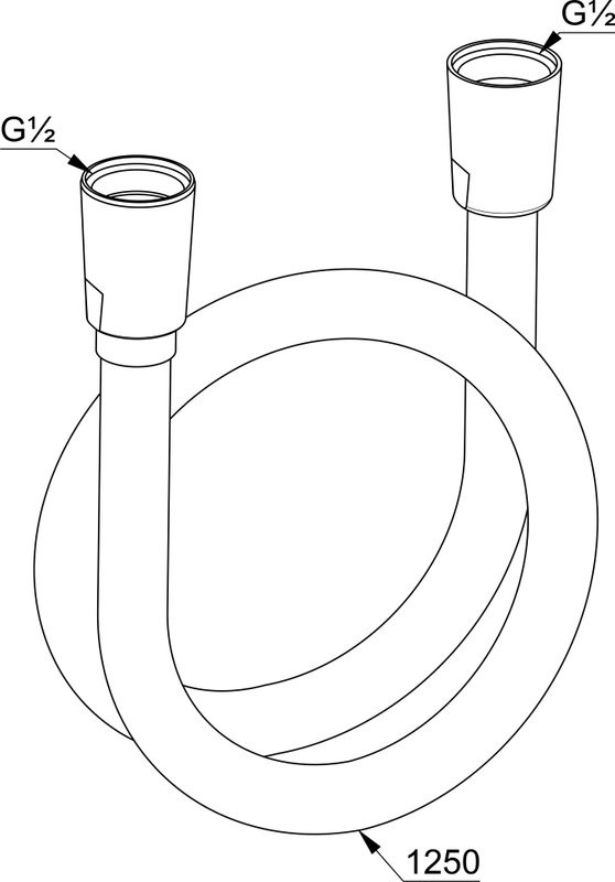 Душевой шланг Kludi Suparaflex Silver 6107191-00 125 см