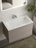 Мебель для ванной комнаты Sancos Snob R 80 см, doha soft