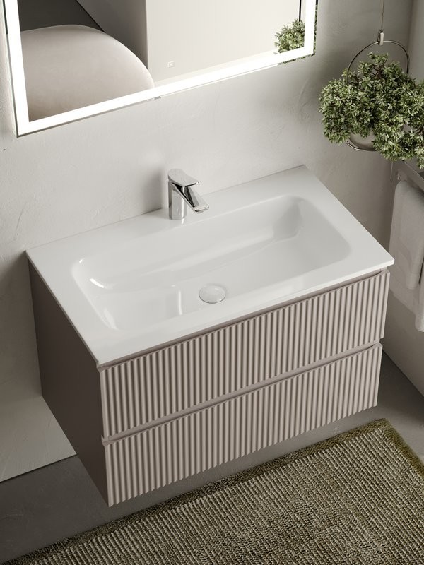 Мебель для ванной комнаты Sancos Snob R 80 см, doha soft