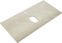 Тумба под раковину со столешницей BelBagno Kraft 100 подвесная, матовая бежевая, столешница kep-100-mco