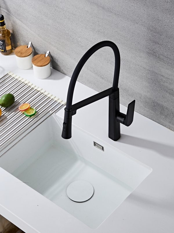 Смеситель для кухни Haiba HB73827-7 черный