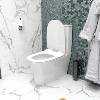 Унитаз-компакт напольный Teymi Ellie T40801 с микролифтом, безободковый, белый