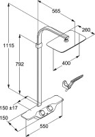 Душевая стойка Kludi Cockpit Discovery 8020091-00