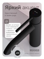 Смеситель для раковины AM.PM Libre F6002222 матовый черный