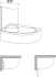 Шторка на ванну Ravak Rosa CVSK1 140/150 L Transparent, профиль белый