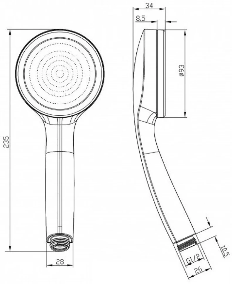 Душевая лейка IDDIS SpaHome SPA1F00i18