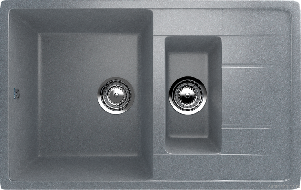 Мойка кухонная Ulgran U-205 -342 графитовая