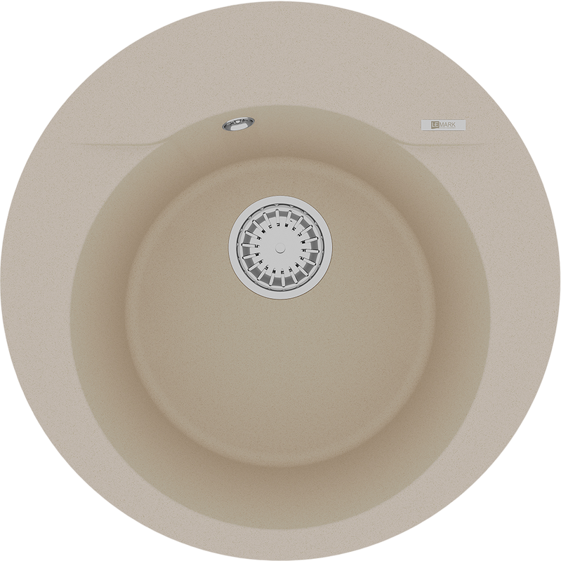 Комплект Мойка Lemark Sula 500 9910002 бежевая + Смеситель Linara LM0405PBG бежевый