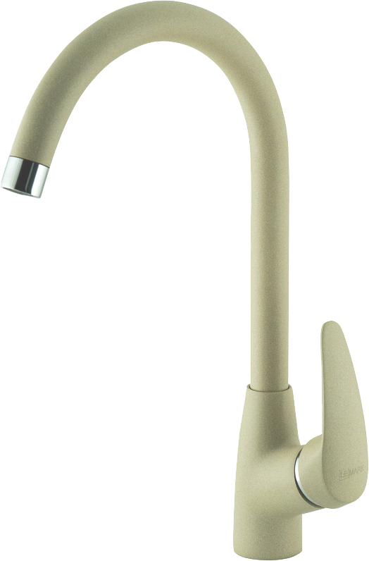 Комплект Мойка Lemark Sula 500 9910002 бежевая + Смеситель Linara LM0405PBG бежевый