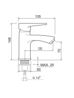 Смеситель для раковины РМС SL141 001F