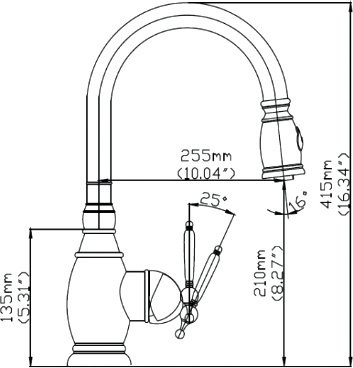 Смеситель для кухни Seaman Eco Koblenz SSN-2168P