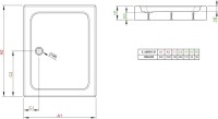 Поддон для душа Radaway Laros D 100x90