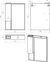 Зеркало Misty Чегет 75 L Зеркало Misty Чегет 75 L
