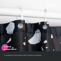 Штора для ванной IDDIS Base BT02P18i11 180х200, разноцветная