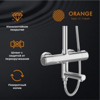 Душевая стойка Orange Thermo Thermo T02S3-911cr