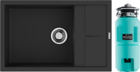 Комплект Мойка Omoikiri Sumi 78A-LB графит + Измельчитель Nagare slim 1250-AZ azur blue Комплект Мойка Omoikiri Sumi 78A-LB графит + Измельчитель Nagare slim 1250-AZ azur blue