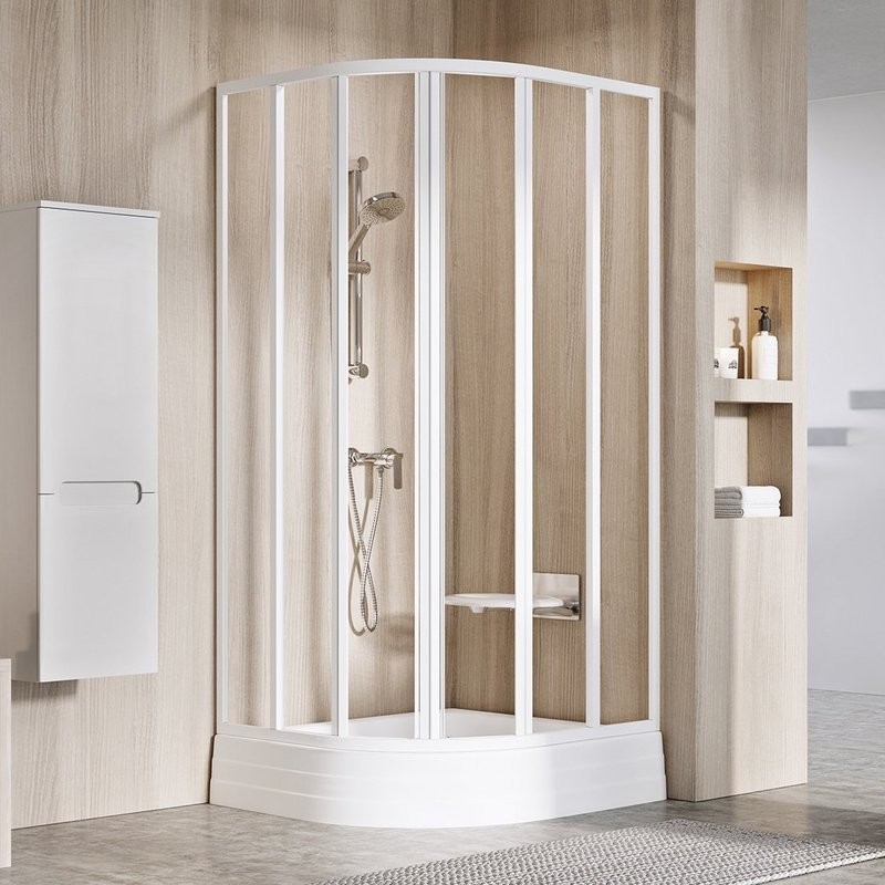 Душевой уголок Ravak Supernova SKKP6-90 195 Transparent, профиль белый