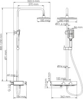 Душевая стойка Wasserkraft Thermo A11301 хром