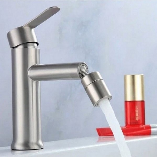 Смеситель для биде Fashun A51305 с поворотным аэратором, сатин