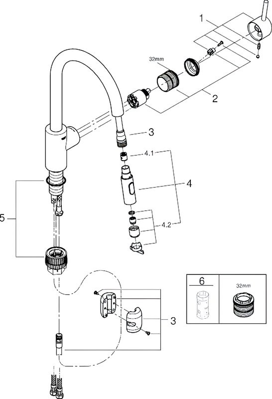 Смеситель для кухни Grohe Concetto 31483002 хром