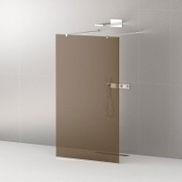 Душевая перегородка Cezares Liberta -L-2-100-120-BR-Cr профиль хром, стекло бронза