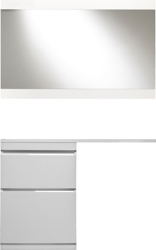 Тумба с раковиной Style Line Даймонд 120 Люкс Plus напольная, белая L