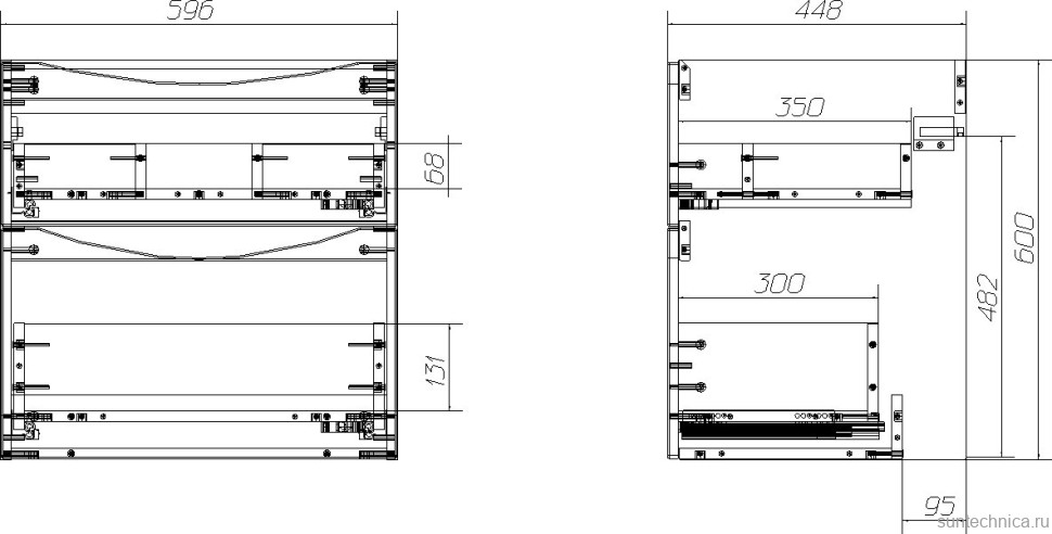 Тумба под раковину BelBagno Marino H60 bianco lucido, 60 см
