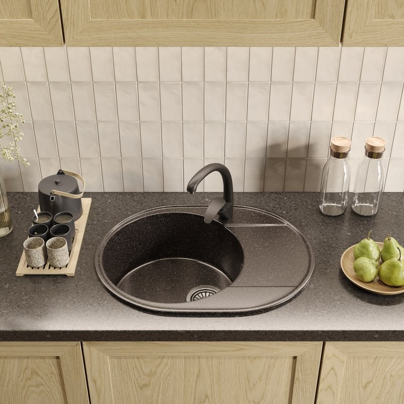 Мойка кухонная Domaci Палермо PR-610-004 черная