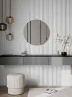 Зеркало круглое CONTINENT Led Ajour 70 см, сенсорное, с теплой подсветкой