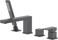 Смеситель на борт ванны AQUATEK Либра AQ1648MB матовый черный