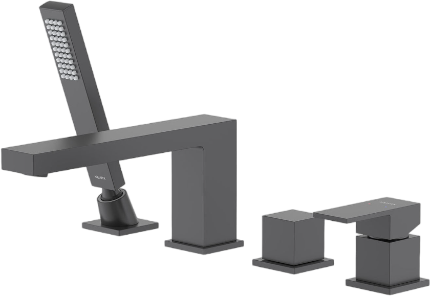 Смеситель на борт ванны AQUATEK Либра AQ1648MB матовый черный